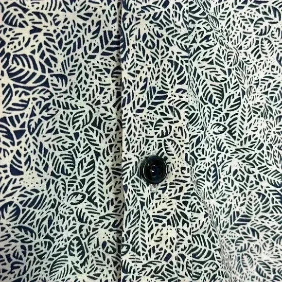 RW & Co Men's Large Button Down Long Sleeve Monstera Pattern Shirt Vacation Suit - Picture 4 of 9